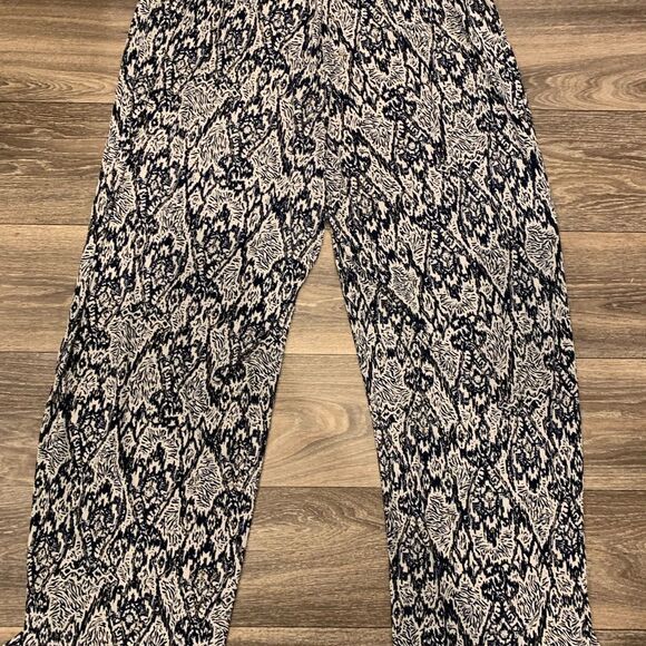 IMAN Global Chic Wide Leg Palazzo Pants Elastic Waist Size 1X Flowy - Picture 3 of 4